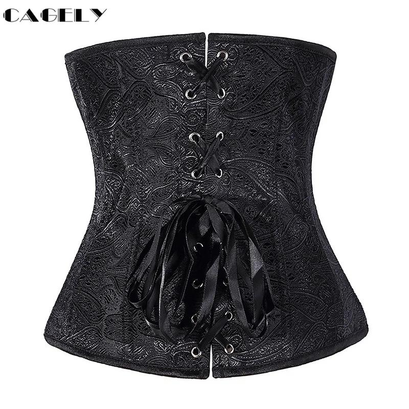 Красный корсет для талии под грудь с лентой Корректирующее белье тела бюстье