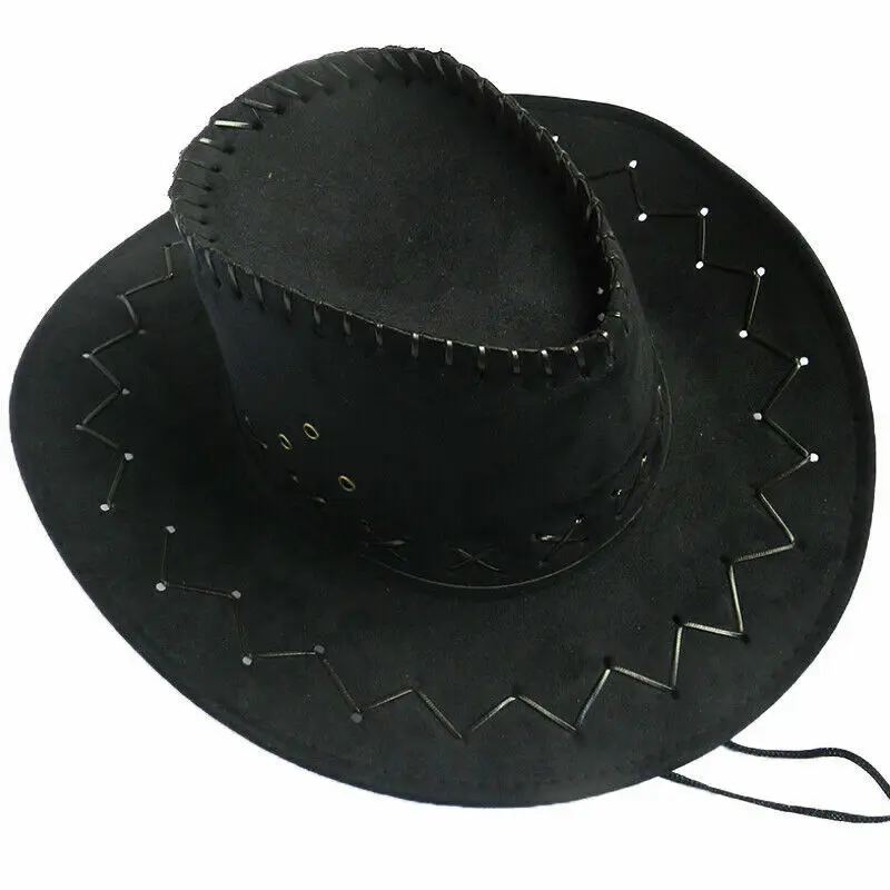 Модная женская мужская шапка Wild West ковбойские шляпы ковбоя головные уборы в