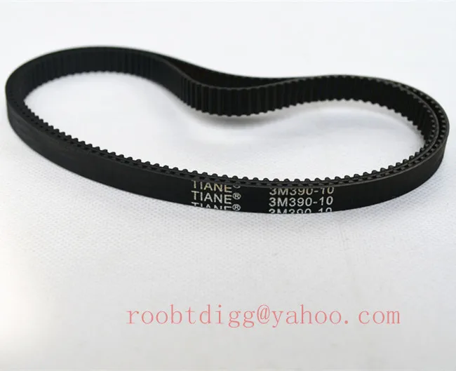 

HTD3M Timing Belt, Closed-loop, 390mm length, 130 teeth, 9mm width