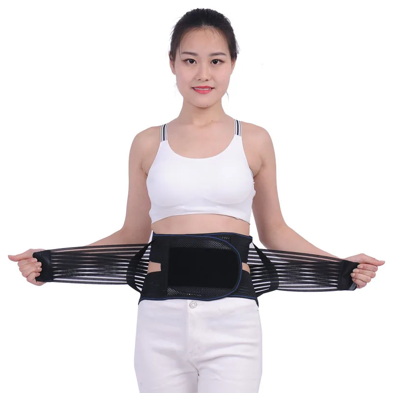 

Self-heating Tourmaline Magnetic 9pcs Steel Bone Lumbar Support Belt Waist Spine Back Brace Posture Corrector Belt Pain Relief