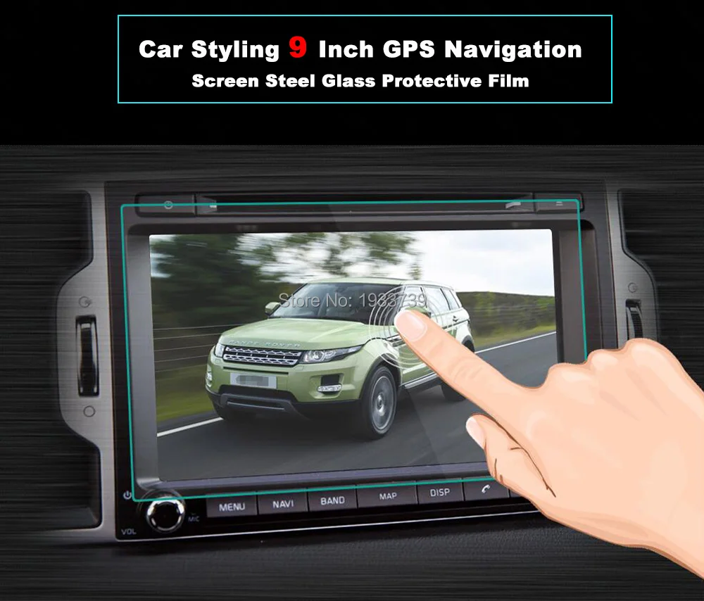 Funrover " 2din автомобильное закаленное стекло для Радио DVD gps lcd не для полносенсорного экрана пленка наклейка защитная лента рекордер стерео