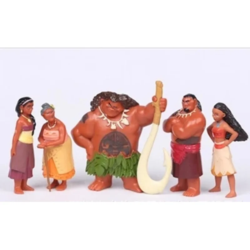 Disney 12 шт./лот новинка 3 5 7 см Conjunto figuitas Vaiana Аниме фигурки игрушки Moana Play Set|figure toy|action