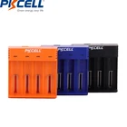 Литий-ионные аккумуляторные батарейки PKCELL, 1 шт., 3,7 В, 18350, 16340, 14500, 18650, зарядное устройство, интеллектуальная схема, USB, 4 слота