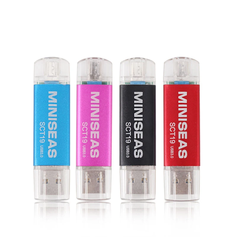 Miniseas OTG USB 3 0 флэш накопитель для Android системы 8 ГБ 16 32 64 Гб 128 внешний 2 в 1 флешка|USB