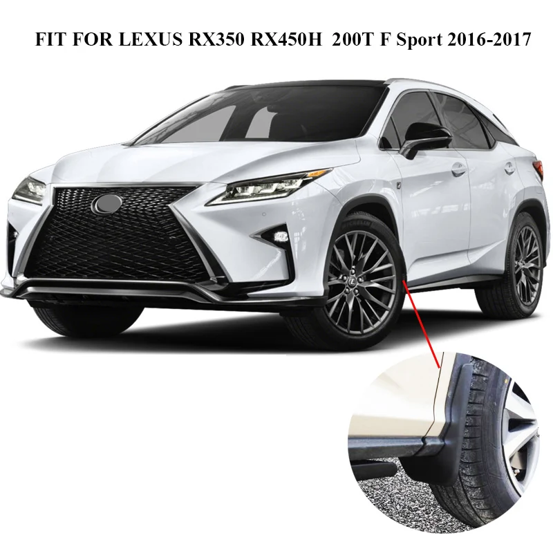 Набор литых брызговиков для LEXUS RX RX350 RX450h RX200T RX350L 2016 2017 2018 Брызговики|mud flaps|splash