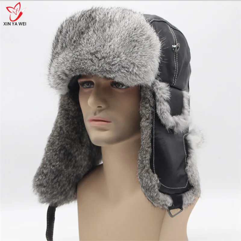 Бесплатная доставка русская Кожаная Шапка авиатора из 2018 натурального