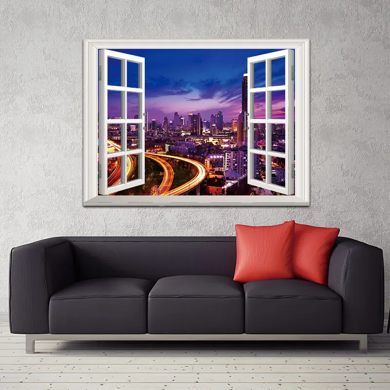 Современная картина пейзаж холст живопись настенное искусство строительство