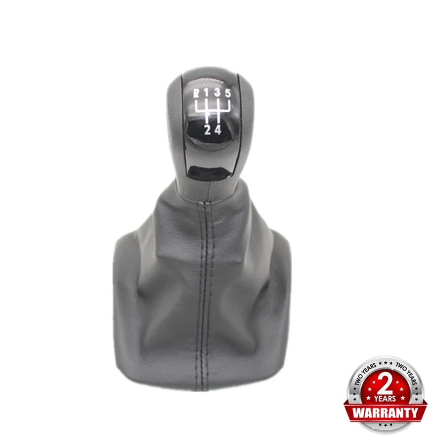 Черная крышка для Skoda Octavia A5 A6 MK2 2009 2010 2011 2012 2013 автомобиль-Стайлинг 5 скоростей автомобиля ручка переключения передач с кожаными ботинками