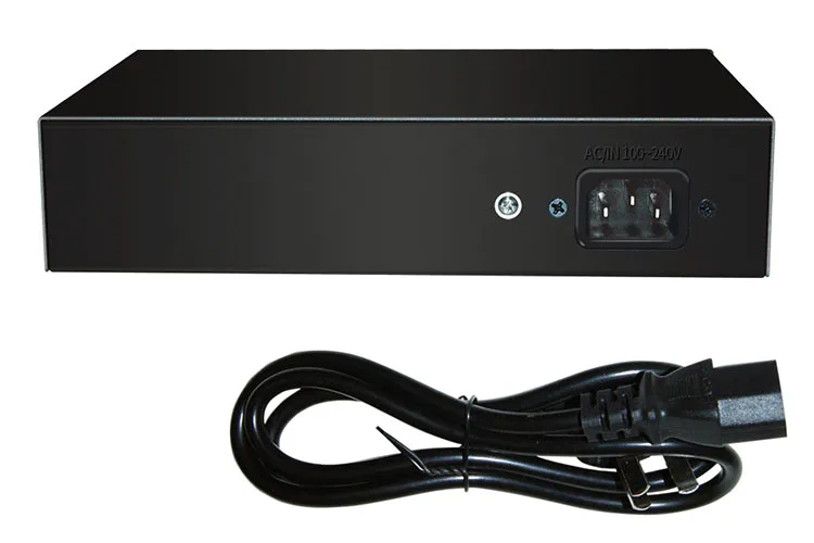 KuWFi 10 портовый коммутатор PoE, 2 порта UpLink, 802.3af/at, 120 Вт Встроенная Мощность, Vlan до 250 м, металлический сетевой коммутатор Plug& Play