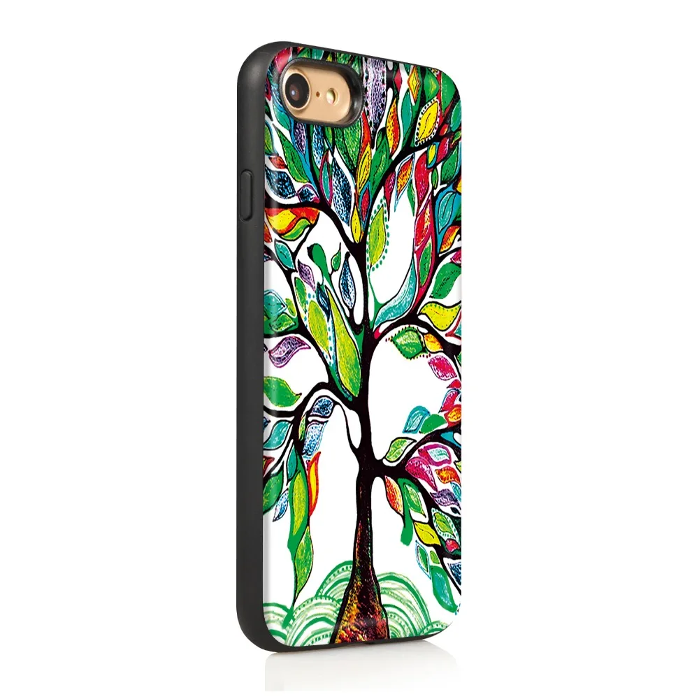 Maze for iPhone 7 Painted Phone Case Beautiful Big Tree A Vibrant with Colorful Leaves Pattern Protective Shell | Мобильные телефоны
