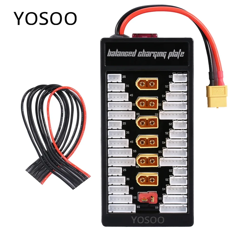 Балансная зарядная плата YOSOO 2S 6S разъем Lipo Parallel XT60 для радиоуправляемого