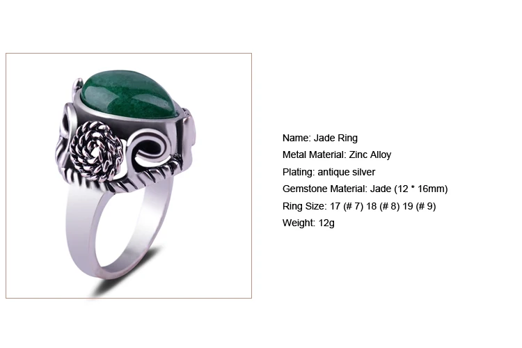 Женская модель античный цветок серебряная тарелка в форме капли воды зеленый