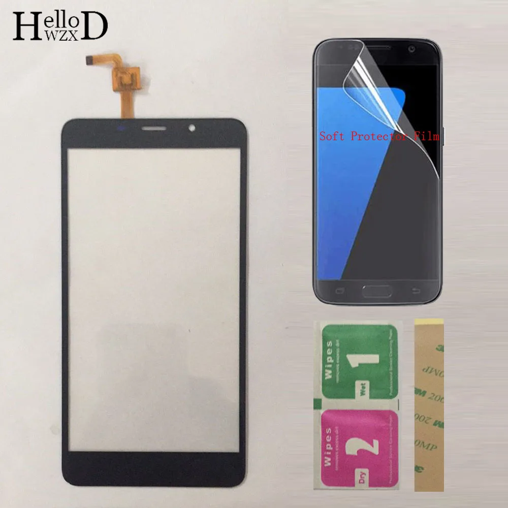 Black Переднее стекло, сенсорный экран для Leagoo M8 Pro, сенсорный экран для Leagoo M8, сенсорный экран, дигитайзер, панель+ защитная пленка - Цвет: Black