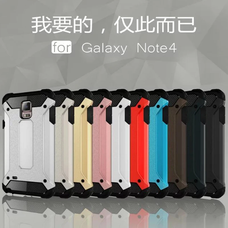 PC + TPU Hybird защитный чехол для Samsung Galaxy Note4 N9100 с защитой от теплового излучения
