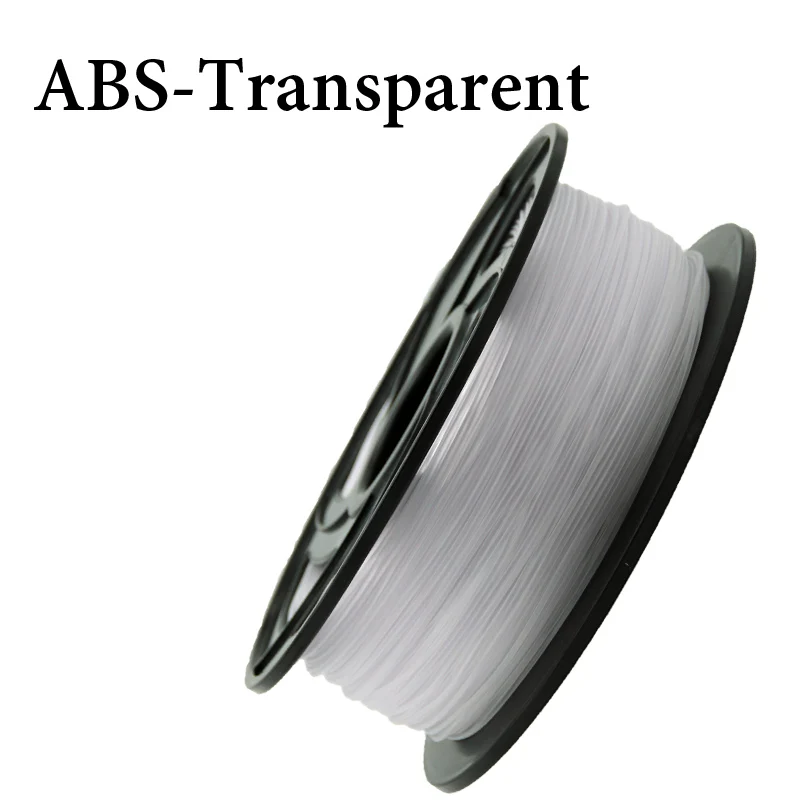 abs transparent PLA ABS Гибкая нить для 3d принтера PETG 1,75 мм 1 кг/0,8 кг пластиковая нить материал для Createbot/MakerBot/RepRap высокое качество - Цвет: abs transparent