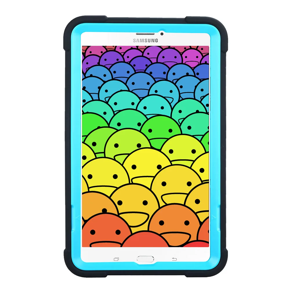 Для Samsung Galaxy Tab E 8,0 SM-T377 T375 для тяжелых условий эксплуатации чехол для планшета с детьми противоударный силиконовый+ поликарбонатный чехол w/с откидной ножкой-опорой