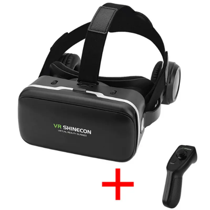 VR SHINECON 6 0 гарнитура Версия Виртуальная реальность 3D очки смартфонов + контроллер