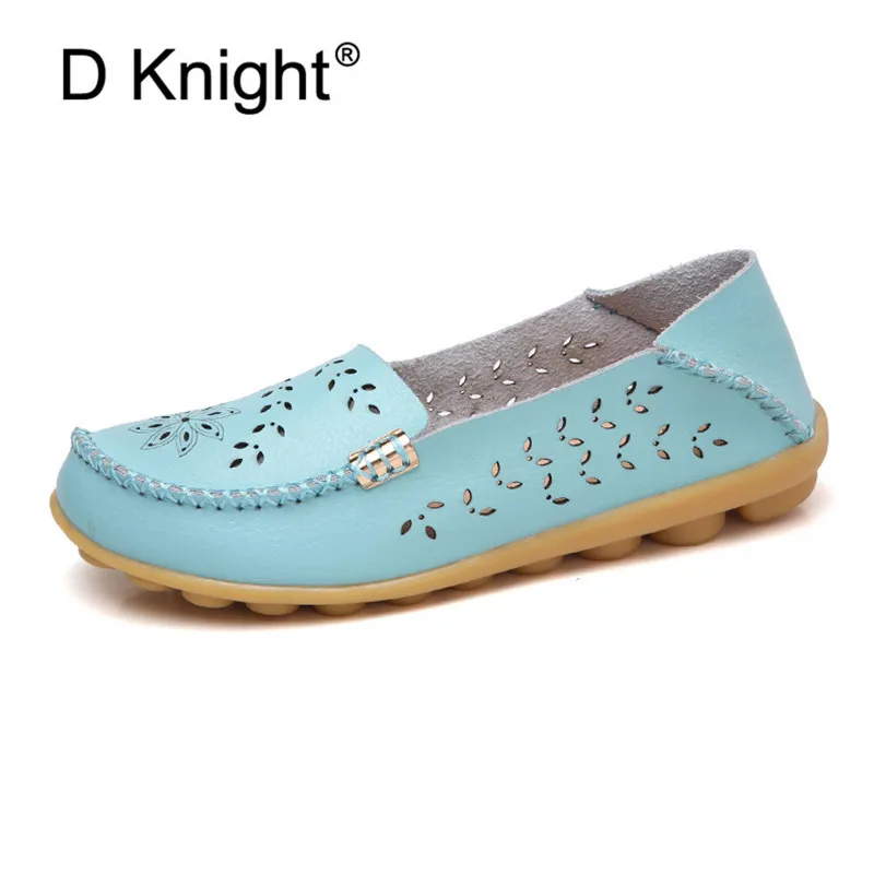 

Women Real Leather Shoes Moccasins Mother Loafers Soft Leisure Flats Casual Female Driving Ballet Footwear Big Size 35-44 Summer