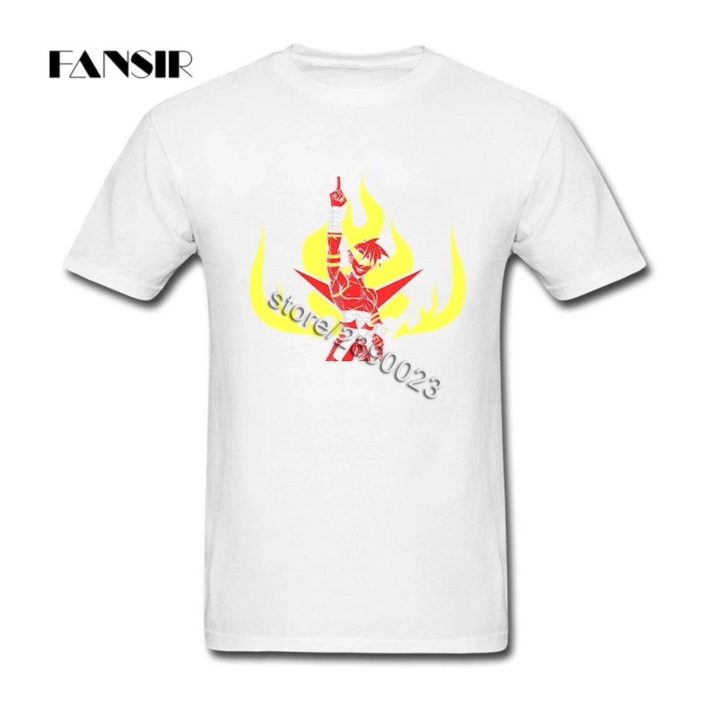 Мужские футболки XS-3XL Gurren Lagann разных цветов мужские хлопковые с коротким рукавом