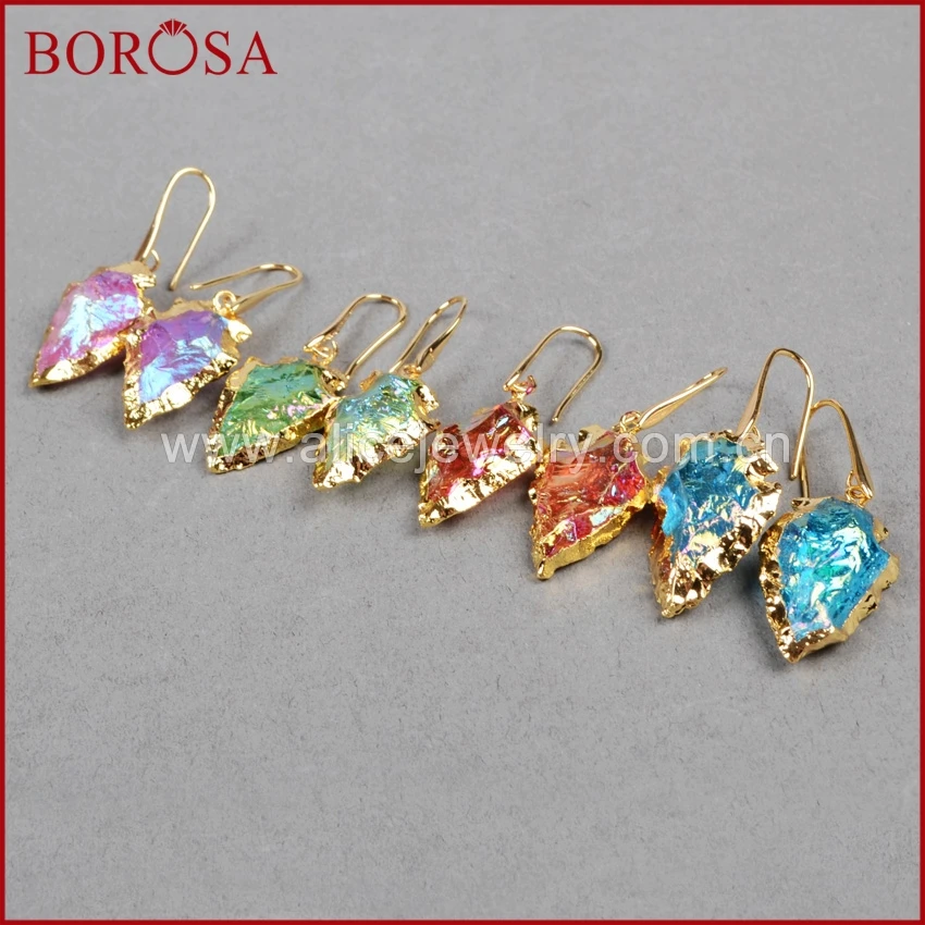BOROSA 5 шт. бесплатная доставка Φ кварцевые наконечники очаровательные серьги