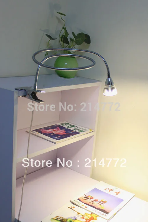 3 Вт высокой мощности светодиодный настольная лампа Клип настольные лампы для