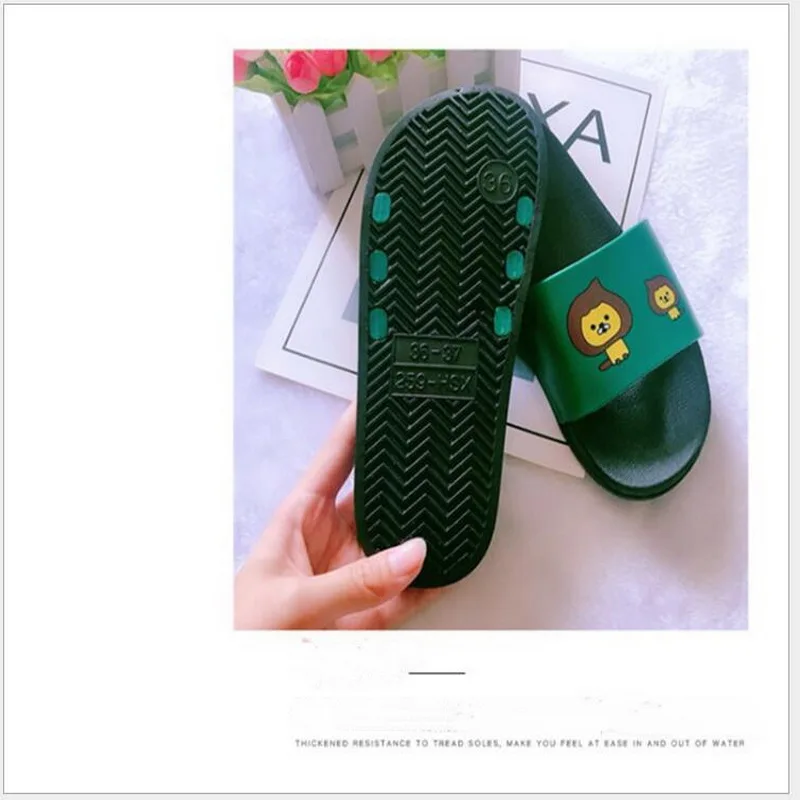 Slippers Women Indoor Slippers Summer Beach Slides Ladies 2021 Large Size 45 Casual Flats Sweet Flip Flops Lovely  Women Sandals