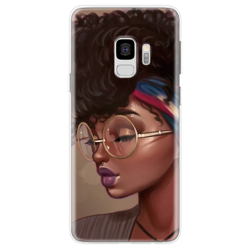 Афро девушки черный женский художественный чехол для samsung Galaxy A50 A40 A30 A60 A70 A20 A20e A10 A7 A9 чехол для samsung A40 Coque