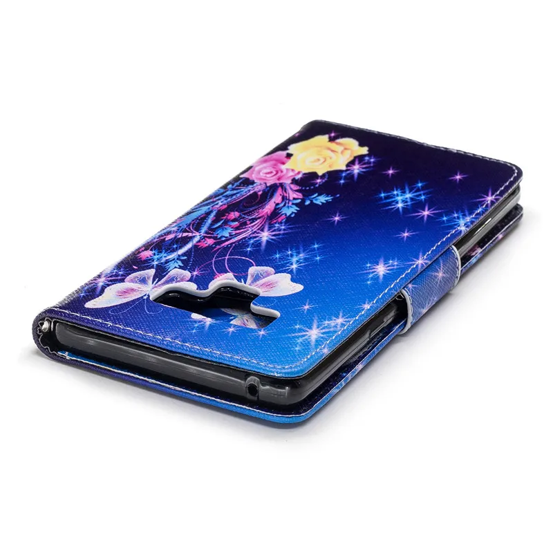 Для Samsung Note 9 Чехлы для Galaxy Роскошный чехол кошелек из искусственной кожи с