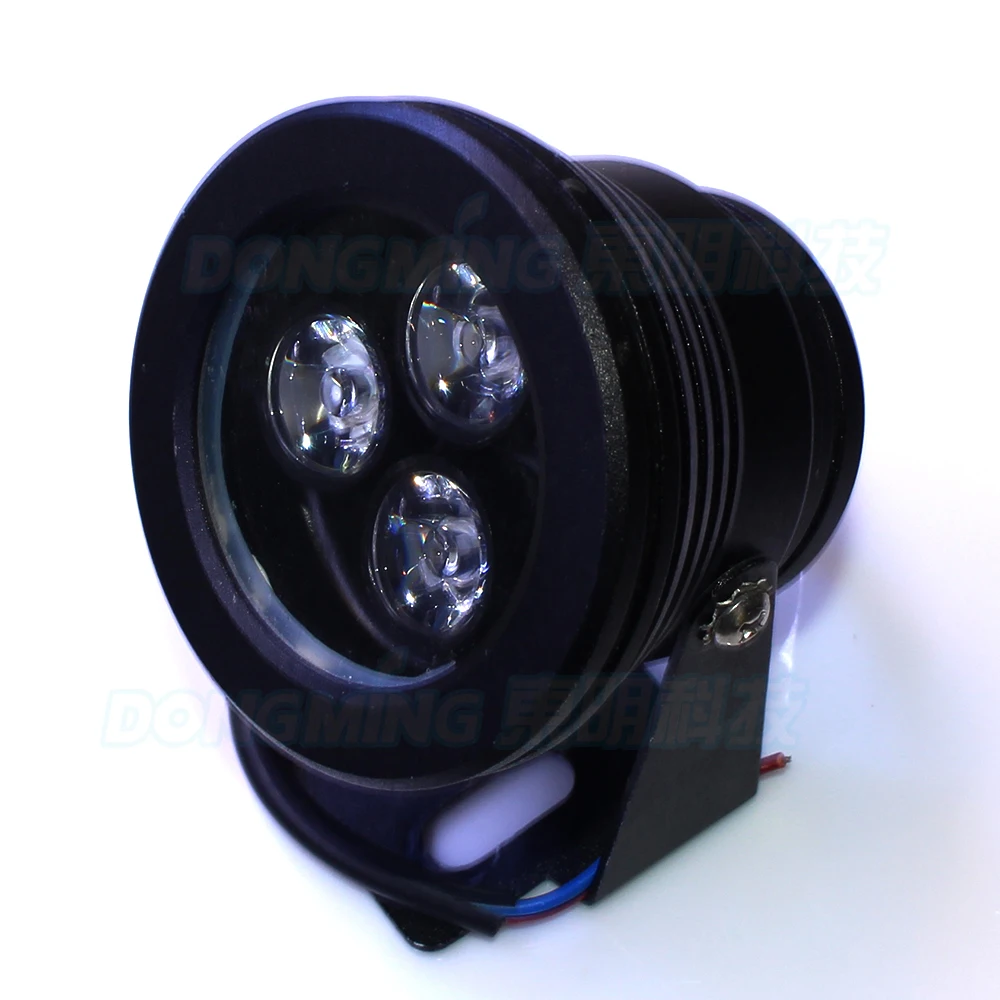 4 шт. черный корпус подводные огни rgb DC 12V 10W светодиодные лампы Плоские линзы для