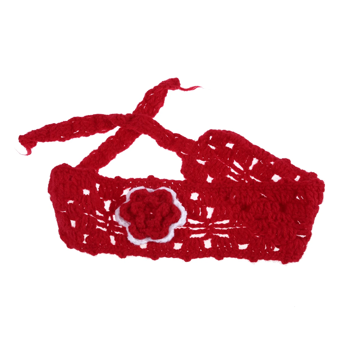 1x для маленьких девочек Дети младенческой шерстяной Цветок головная повязка