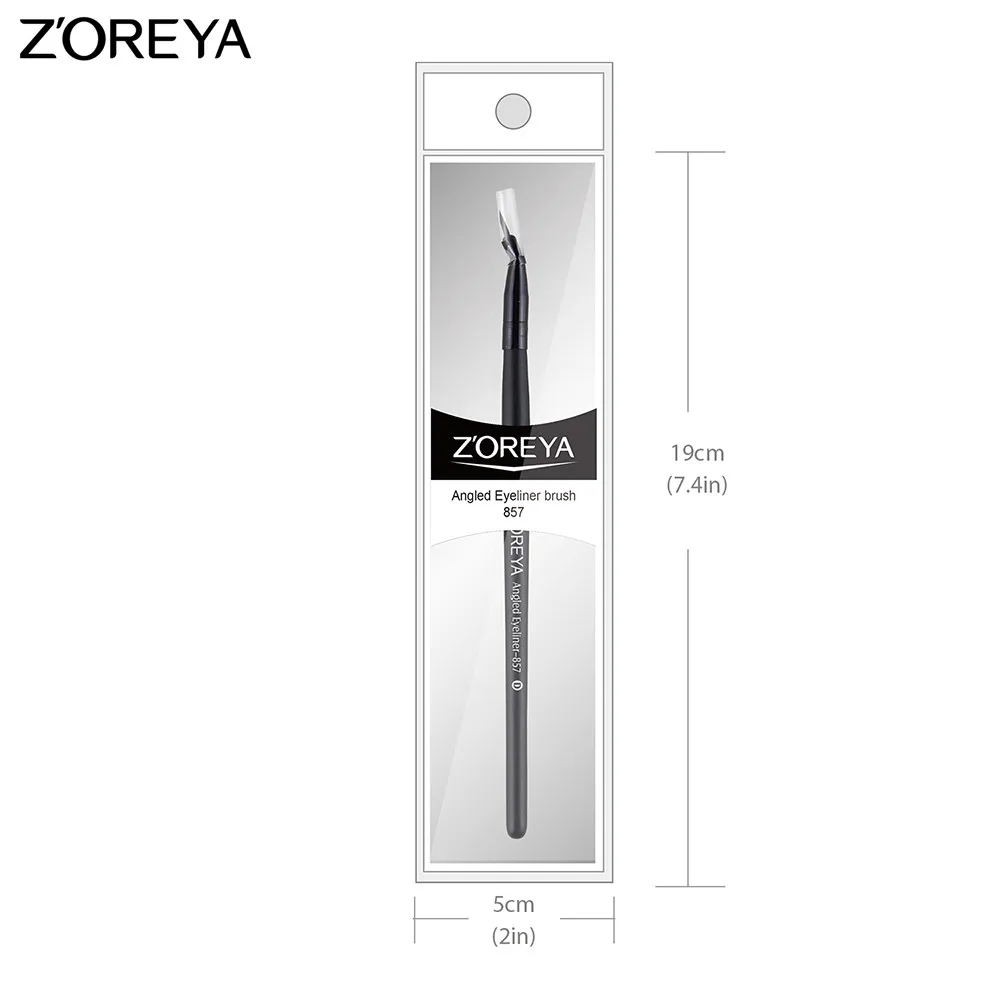 ZOREYA, брендовая Кисть для макияжа, одна кисть, скошенная Кисть для макияжа глаз, Кисть для макияжа, супер тонкая косметика, специальная Кисть для макияжа глаз, подводка для глаз