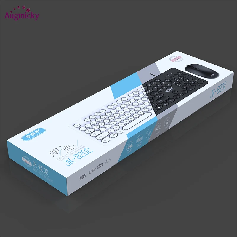2018 USB Проводная винтажная игровая клавиатура в стиле стимпанк с круглой крышкой