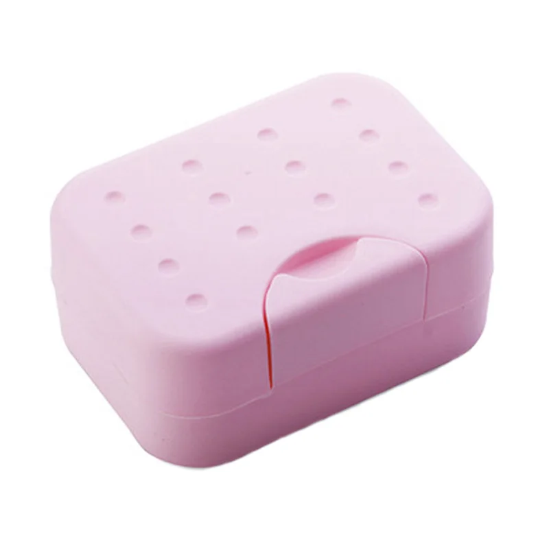 New Portable Travel Soap Dish Box Case Plastic Waterproof Lock Leak with Lid Dishes Holder Container Bathroom Supplies | Дом и сад