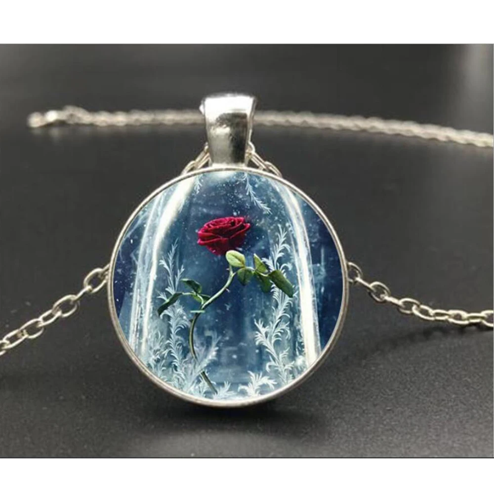 Новинка 2017 металлическая подвеска в виде красавицы и чудовища цепочка