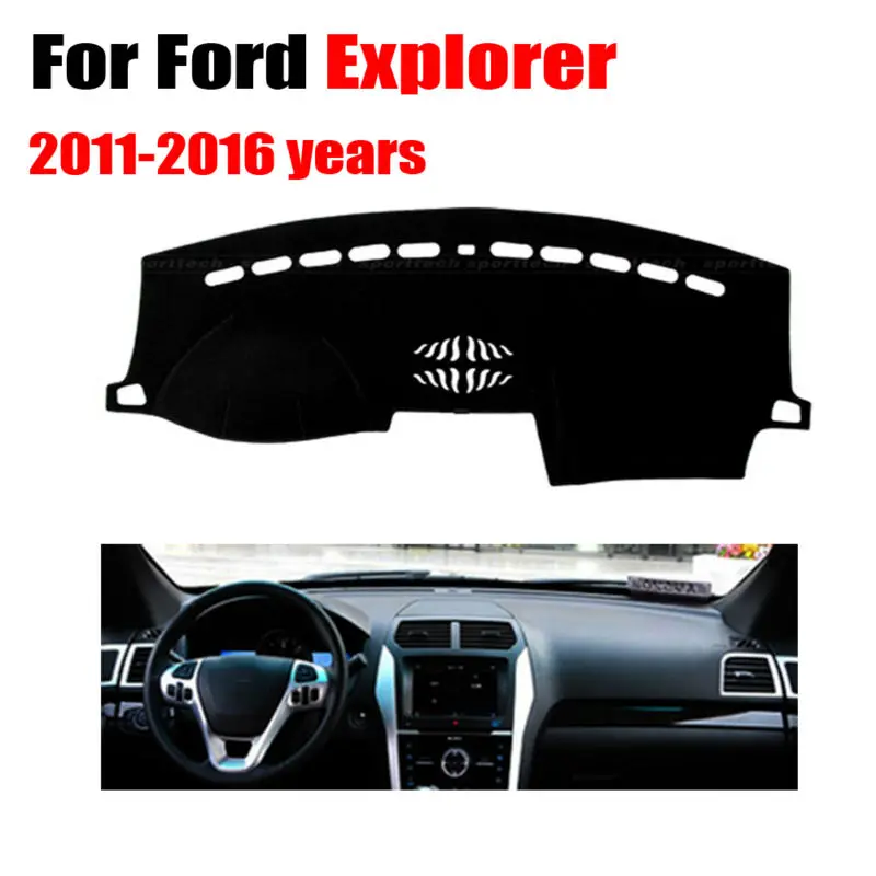 Автомобильные чехлы для приборной панели RKAC коврик Ford Explorer 2011 2016 левосторонний