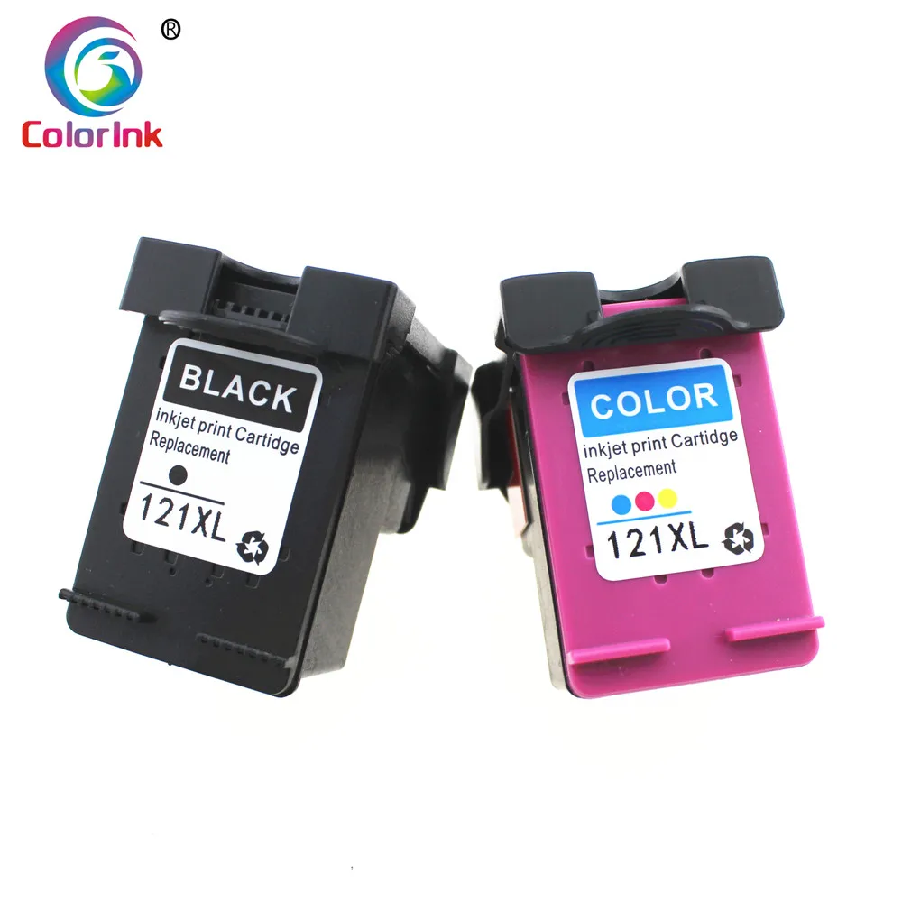 ColoInk 2 шт 121XL замена чернил для hp 121 XL картридж Deskjet D2563 F4283 F2423 F2483 F2493 F4213 F4275