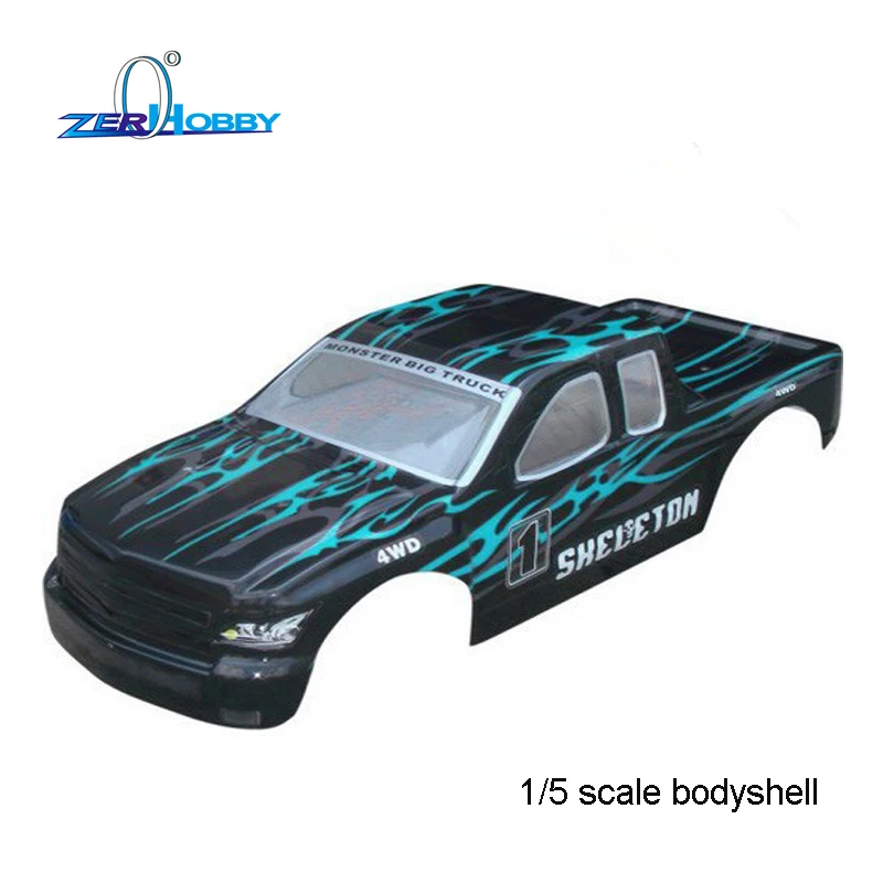 RC части автомобиля аксессуары оболочки тела для HSP sheleton 1/5 газа Monster Truck 94050 (Часть