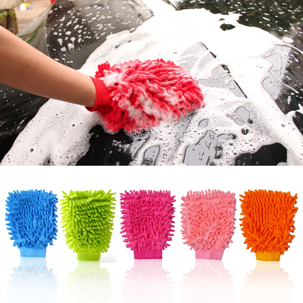 

Microfiber Car Cleaning Clay BarCar Detailing Chenille Glove Mitt Ultrafine Microfiber Household Auto Care Washing Cloth