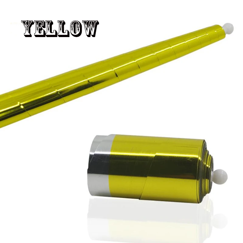 light yellow 1 шт. пластиковые Исчезающие трости волшебная палочка трюки Волшебники палочка трость к шелковой магии сцены уличные вечерние иллюзии забавная игрушка для детей - Цвет: light yellow