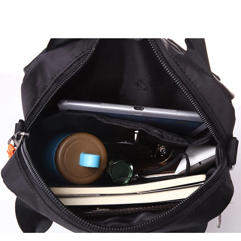 Мужская нейлоновая сумка мессенджер с поперечной ручкой и верхней модная