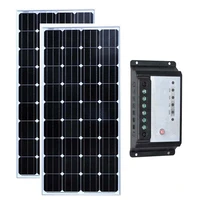 2 pcs 12v 150w panneau solaire charge batteries solaire chargeur kit solar panel 300w solar battery charger 12v24v 20a pwm