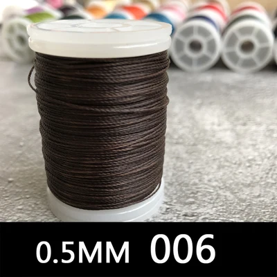 120 м Вощеная Полиэфирная нить 0,5 мм для кожи DIY вощеная нить веревка шнур для шитья Кожа Шитье Искусство ремесло обувь головные уборы поставки - Цвет: 22