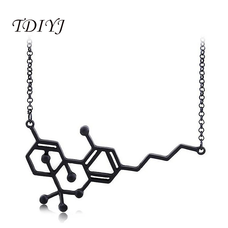 TDIYJ женские ювелирные изделия черный допамин химическая молекулярная структура