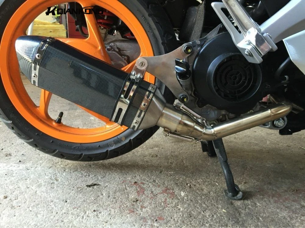 Universal Stainless steel motorcycle exhaust pipe muffler inlet 51mm FOR KAWASAKI Z250 Z750 Z800 Z1000 ZR800 ZRX1200 | Автомобили и