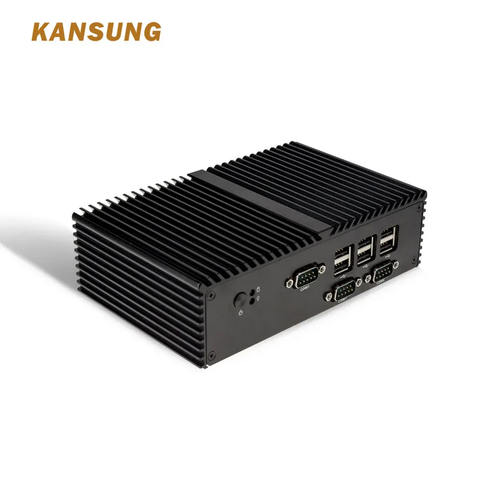 KANSUNG безвентиляторный микро компьютер Intel Celeron Mini Pc J1900 с 7 rs232 последовательным