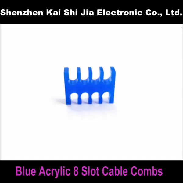 Синий акриловый кабельный гребень для кабеля 3 мм Φ 8|cable for pc|for cablepc cable |