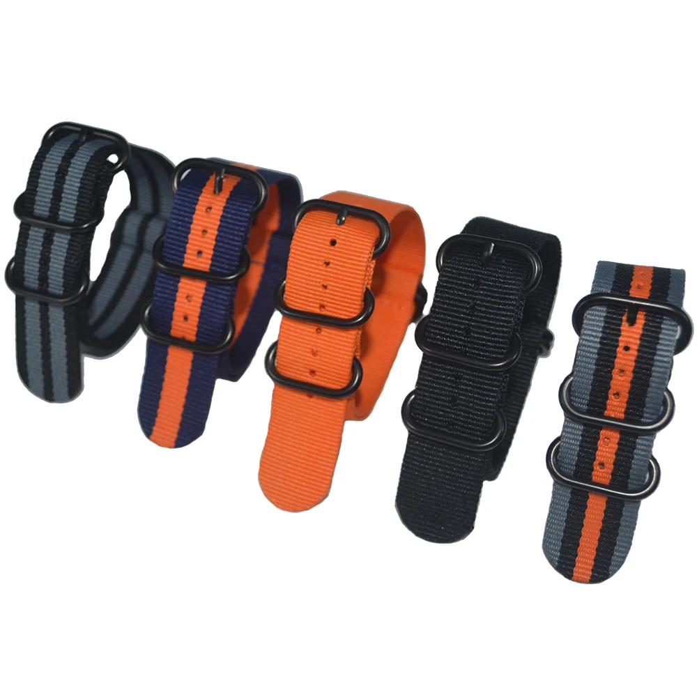 1 шт. качественный нейлоновый ремешок для часов 22 мм Zulu NATO 3 0 с пряжкой спортивных