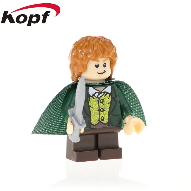 PG548 Without Box PG8160 Одиночная распродажа Хоббит Властелин колец Samwise Gamgee Frodo Baggins Aragorn Gandalf Radagast фигурки Кирпичи Детские игрушки - Цвет: PG548 Without Box