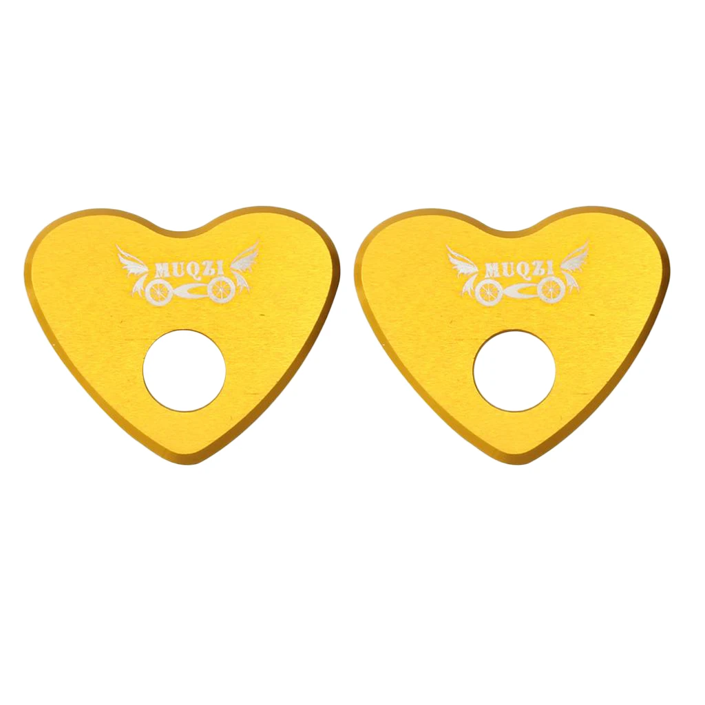 Golden Heart 2 шт., детская бездорожье для велосипеда, Защитная шайба для детей, колесо, Передняя Ступица, задняя ось, прокладка для M5, винтовая передняя/Задняя Ступица колеса - Цвет: Golden Heart