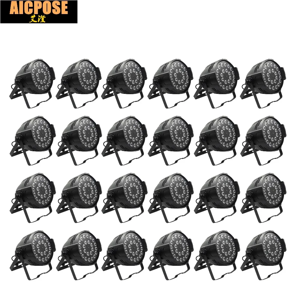 24 шт./лот 24x12 Вт алюминиевый LED Par RGBW 4in1 Can 64 Светодиодный прожектор dj проектор для